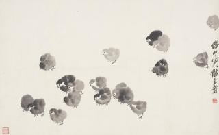 Qi Baishi - Chicks