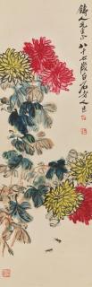 Qi Baishi - Chrysanthemum and Crickets