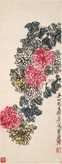 Qi Baishi - Chrysanthemums, 1938