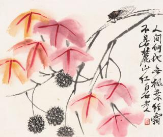 Qi Baishi - Cicada and Maple Tree