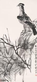 Qi Baishi - Eagle on the Pine，1939