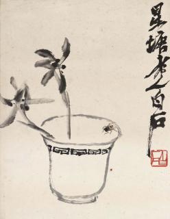 Qi Baishi - Flower and Insect