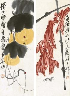 Qi Baishi - Flower, Insects And Leaves