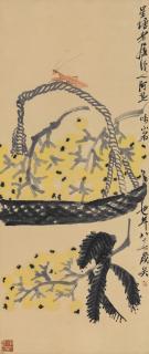 Qi Baishi - Loquats And Insect