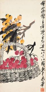 Qi Baishi - Lychees and Loquats