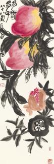 Qi Baishi - Peaches And Pomegranates