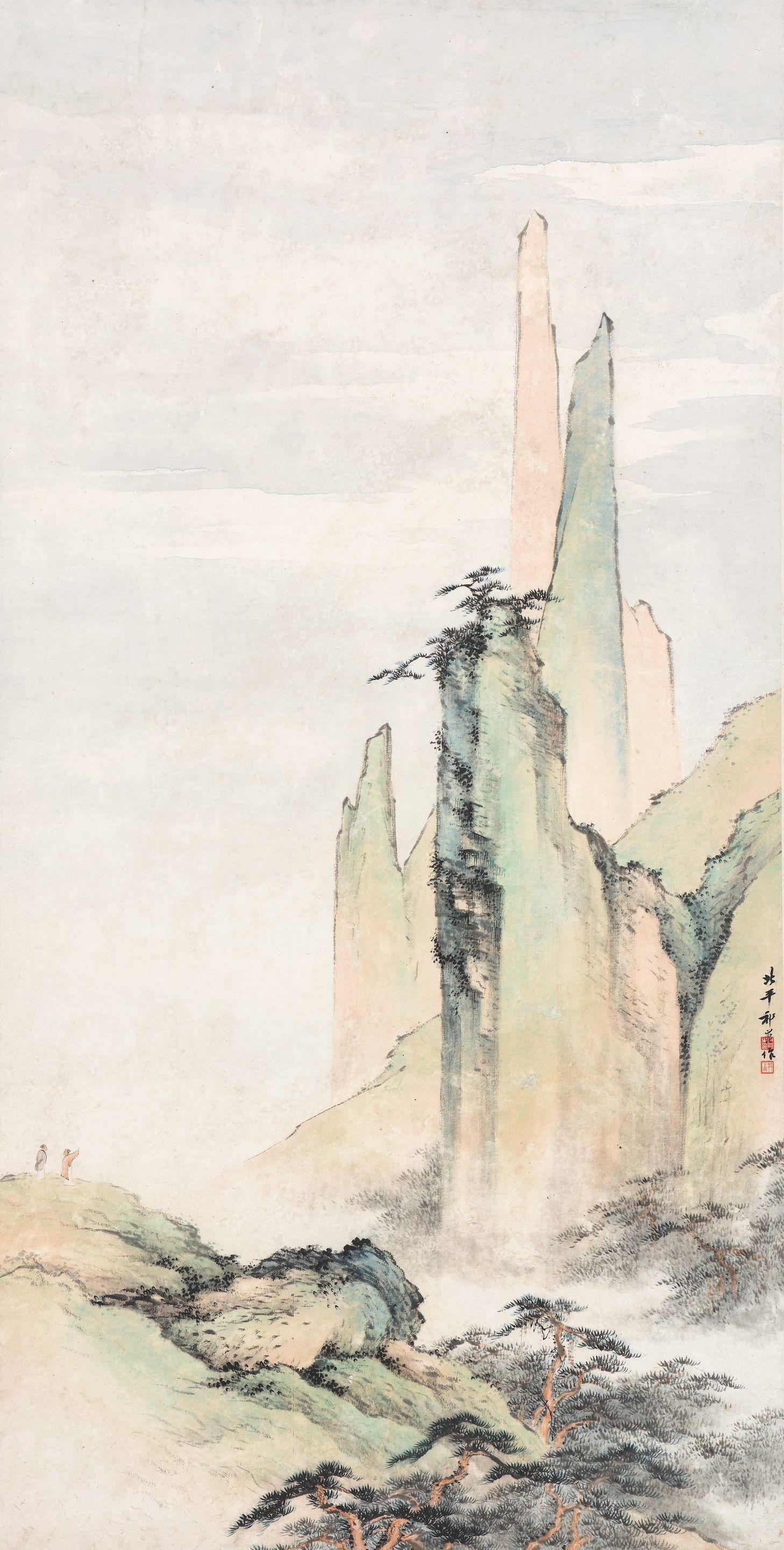 Qi Kun - Admiring the Mountains