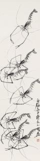 Qi Liangyi - Ink Shrimps
