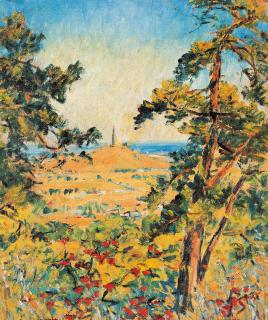 Qian Ding - Shadow of Pagoda in Autumn Woods