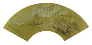 Qian Du - Appreciating Plum Blossoms From A Boat