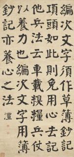 Qian Feng - Standard Script Calligraphy