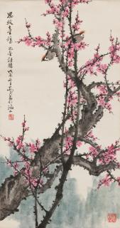 Qiao Mu - Plum Blossoms and Birds