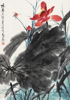 Qiao Mu - Red Lotus Pond