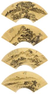 Qin Ji - Fan Paintings
