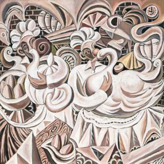 Qin Qi - Cooks And Geese No.1 (Painted In 2015)