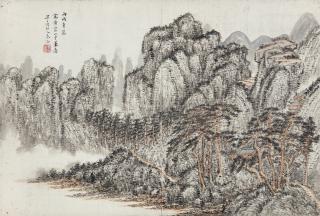 Qin Zhongwen - Landscape After Wang Meng