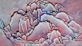 Qiu Deshu - Fissuring-Landscape：Purple No.9