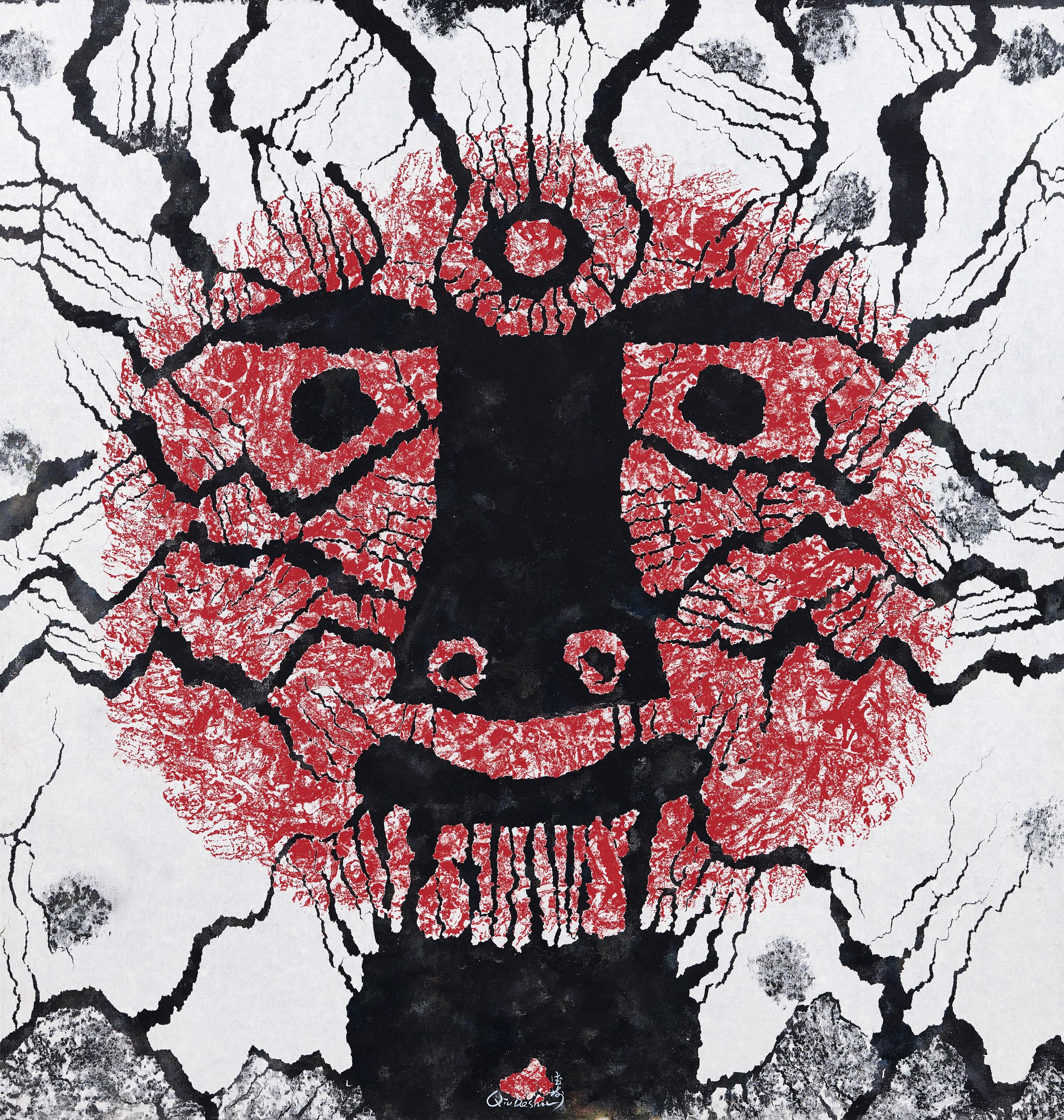 Qiu Deshu - Fissuring Scenery——Seal Of Cosmologic Series(Painted In 1990)