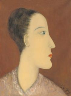 Qiu Yacai - Portrait of a young lady