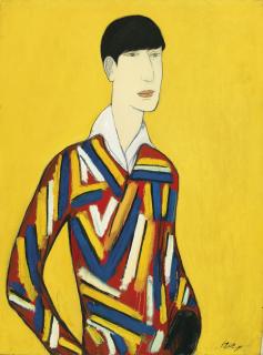 Qiu Yacai - Youth in Vibrant Attire