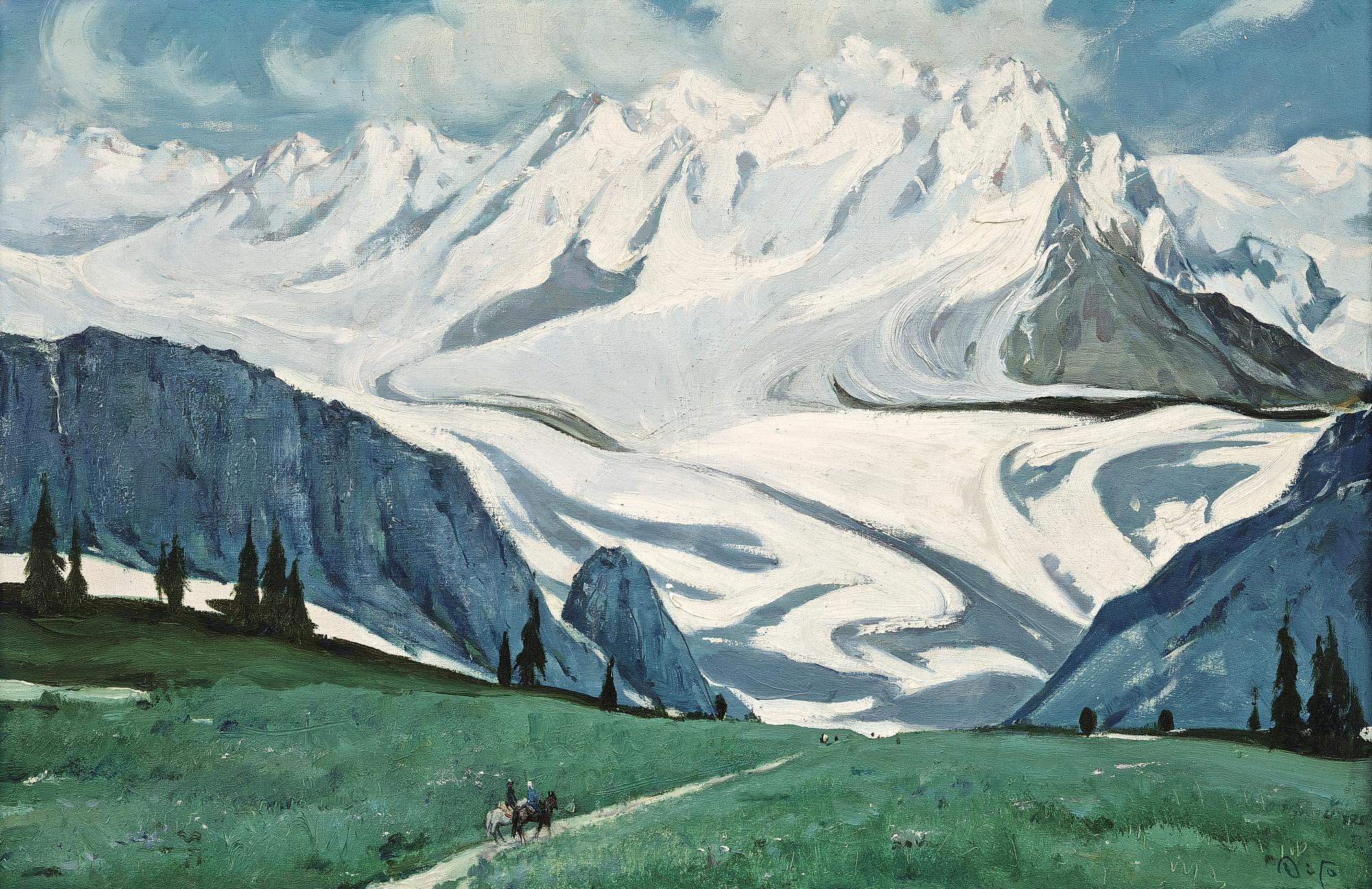 Quan Shanshi - Snow Scene Of Tian Shan