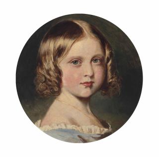 Queen Victoria - Portrait of Princess Louise (1848-1939), head and shoulders, in a blue dress