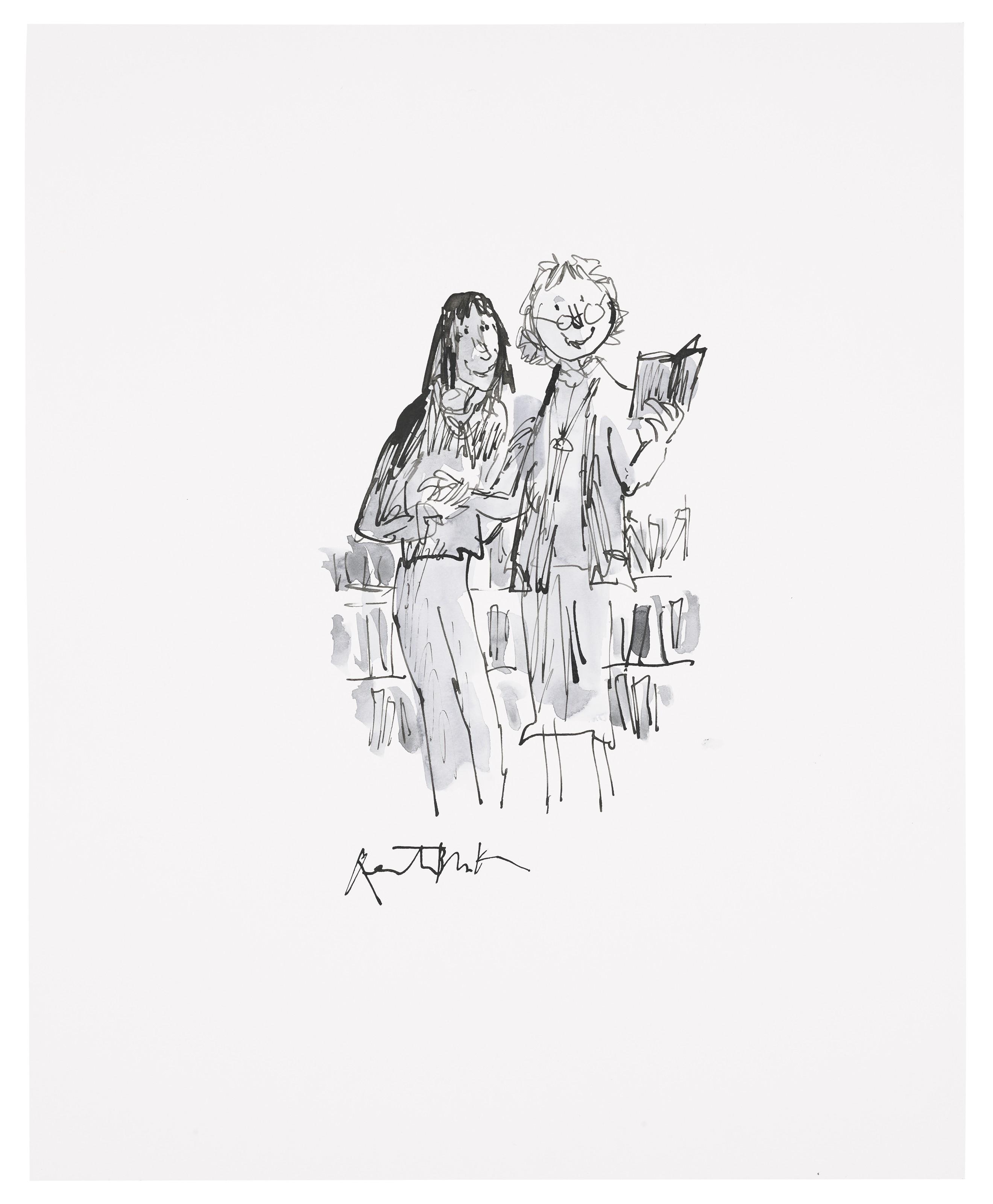 Quentin Blake - Hand in Hand early preliminary