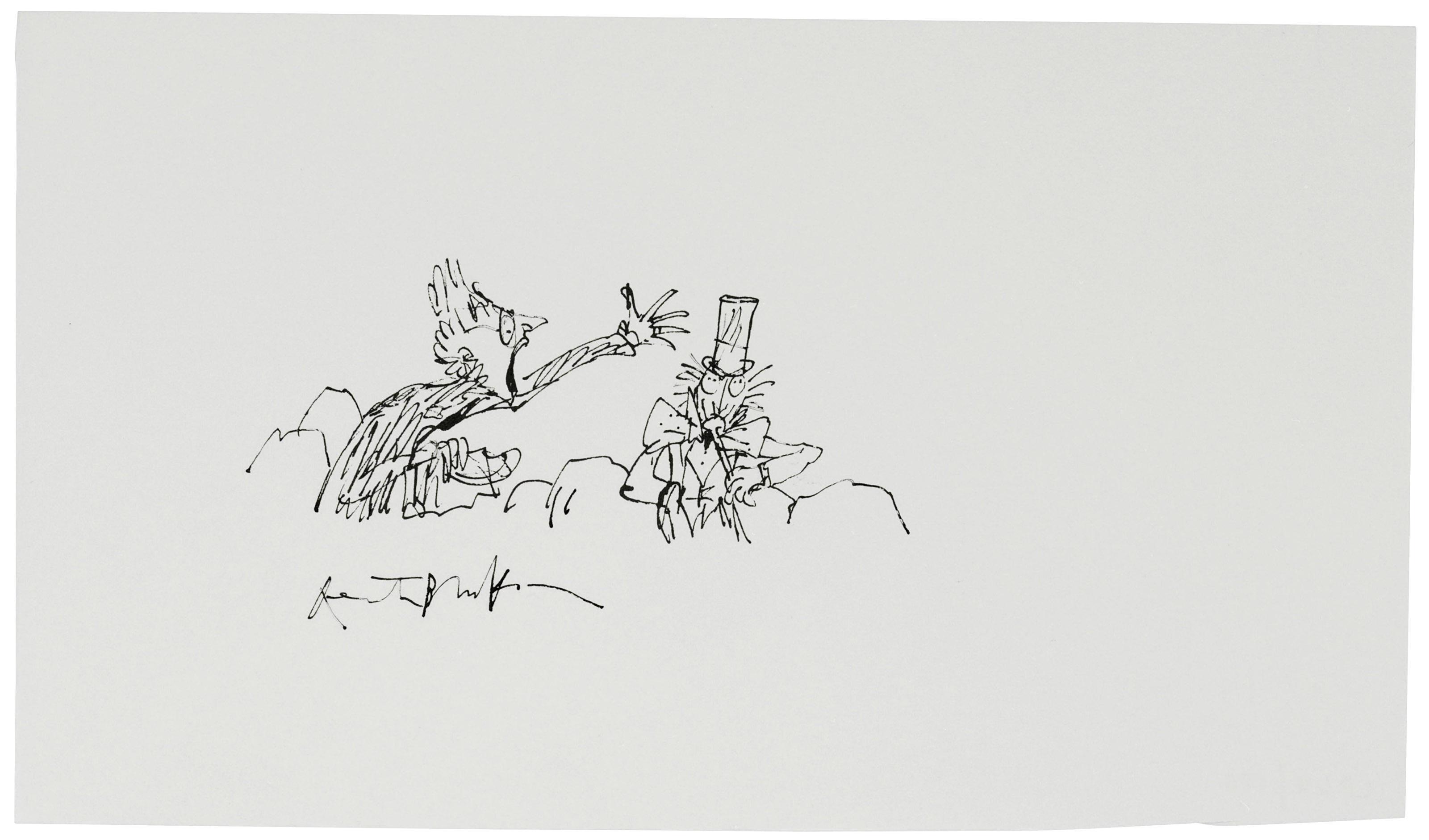 Quentin Blake - Willy Wonka and a distraught mother