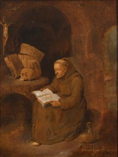 Quiringh Gerritsz. Van Brekelenkam - A Monk Reading