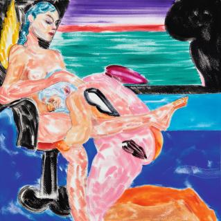 R. B. Kitaj - Los Angeles No. 27 (Go Down)