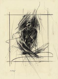 R.B. Kitaj - Seated figure