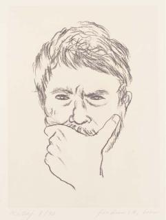 R. B. Kitaj - Self Portrait (Flat Cap) (Kinsman 110)