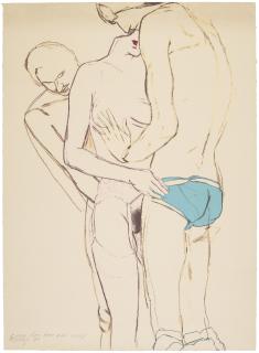 R.B. Kitaj - Untitled [Three Figures]