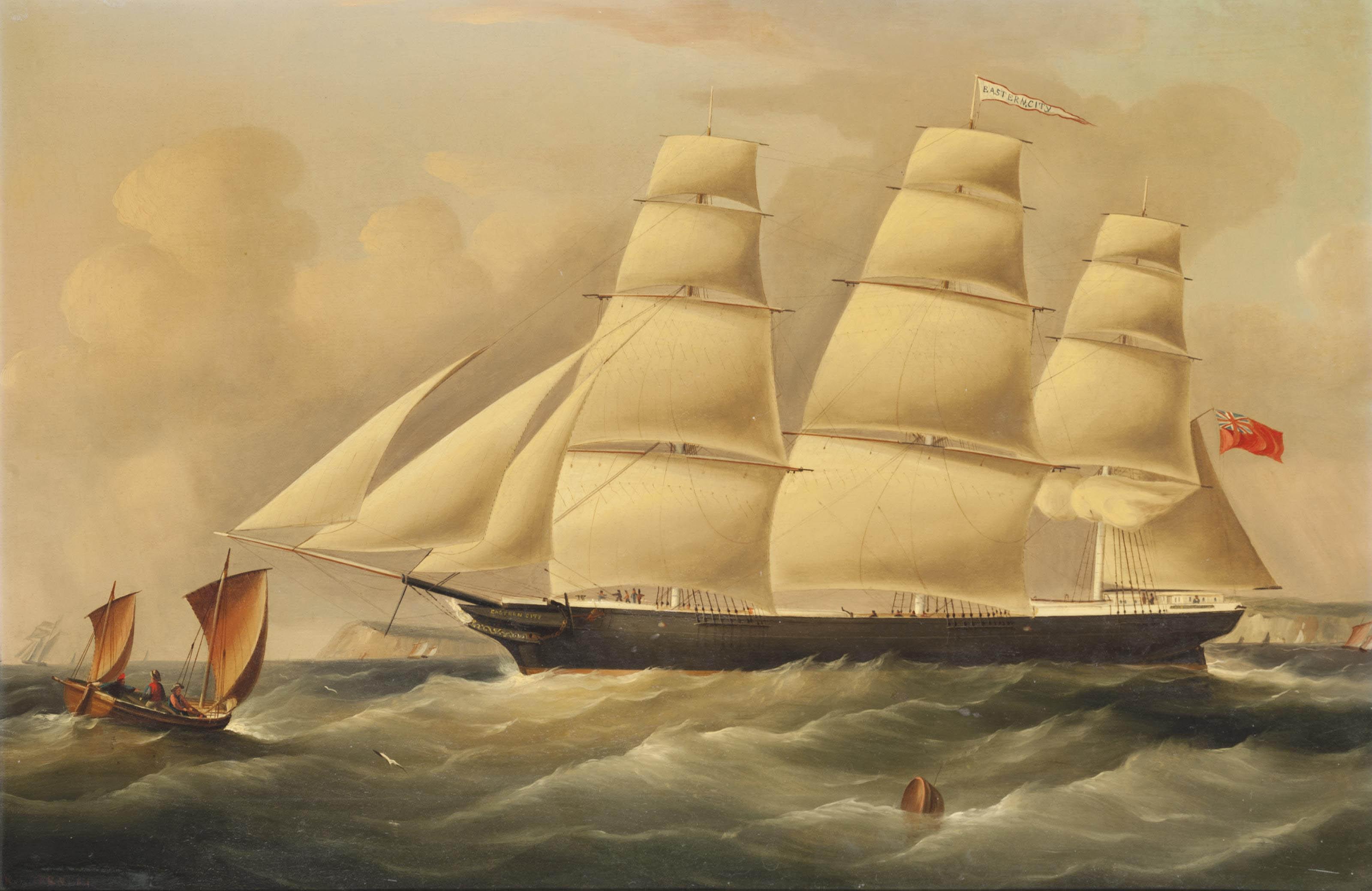 R.B. Spencer - Eastern City outward-bound in the Channel off the Downs