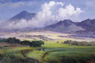 R Basoeki Abdullah - Sawahs by Salatiga