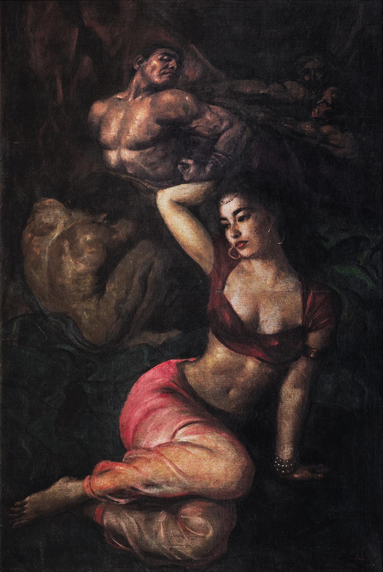 R Basoeki Abdullah - Seated Lady (Spain Series)