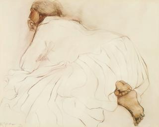 R.C. Gorman - Pensive Woman