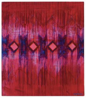 R.C. Gorman - Red Rug Motif