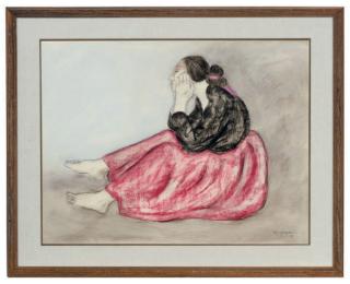 R.C. Gorman - Red Skirt