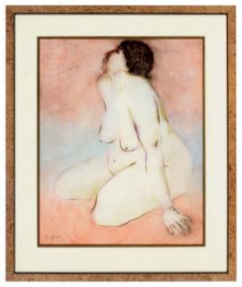 R.C. Gorman - Seated nude