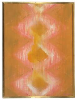 R.C. Gorman - Untitled (Red Rug Motif)