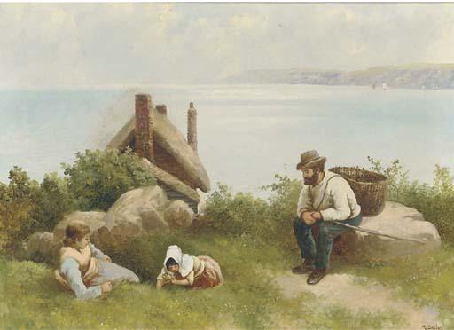 R. Douglas - Picking wild flowers; and The young admirer