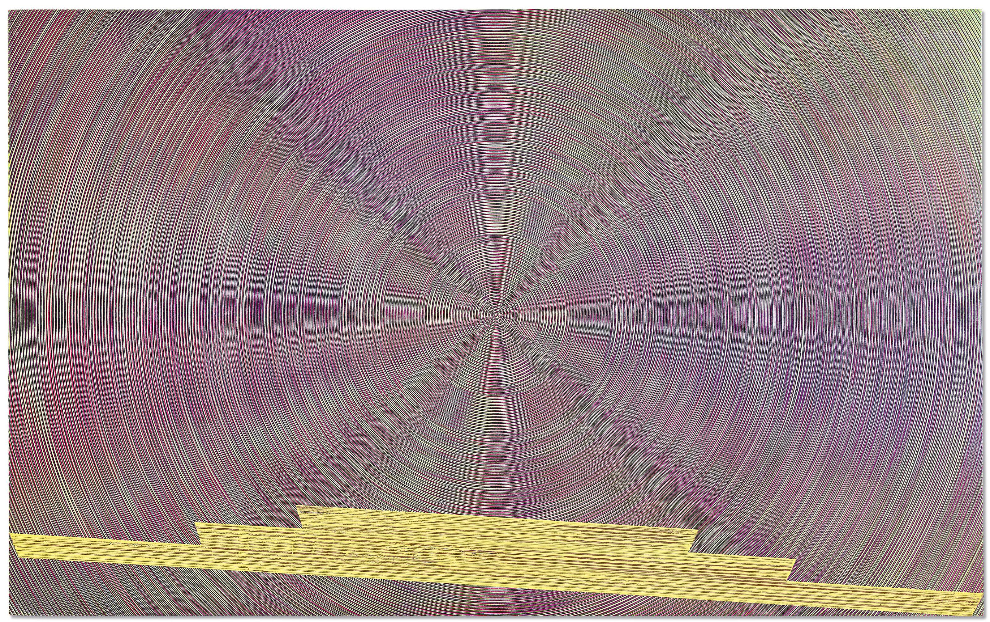 R.H. Quaytman - iamb, Chapter 12 [concentric circles with edges]