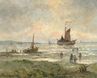 R Mulders - Figures near a fishing vessel offshore