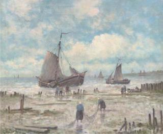 R. Mulders - Preparing the nets; and Another similar