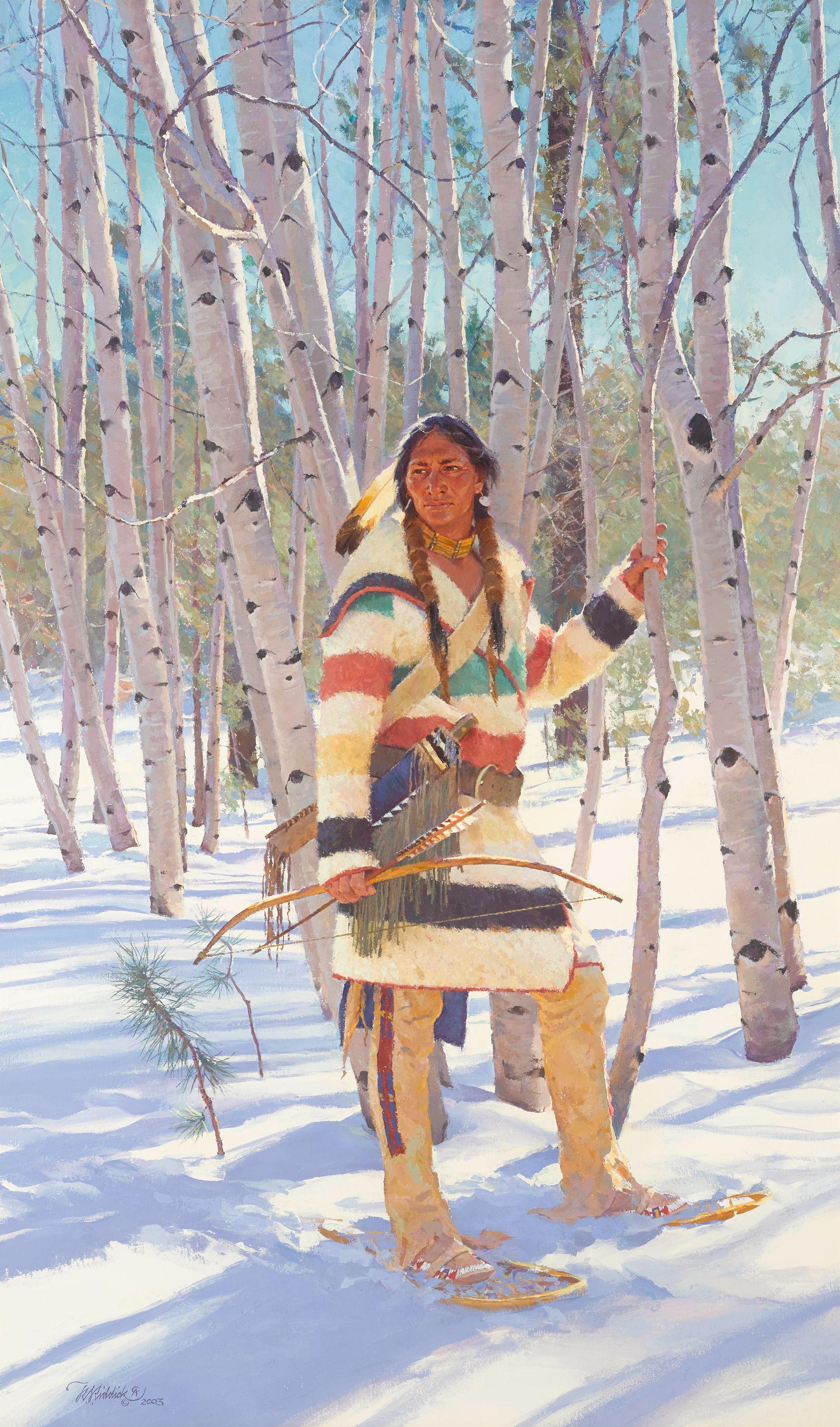 R.S. Riddick - The Winter Hunter 50 x 30in