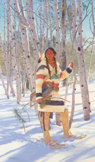 R.S. Riddick - The Winter Hunter 50 x 30in