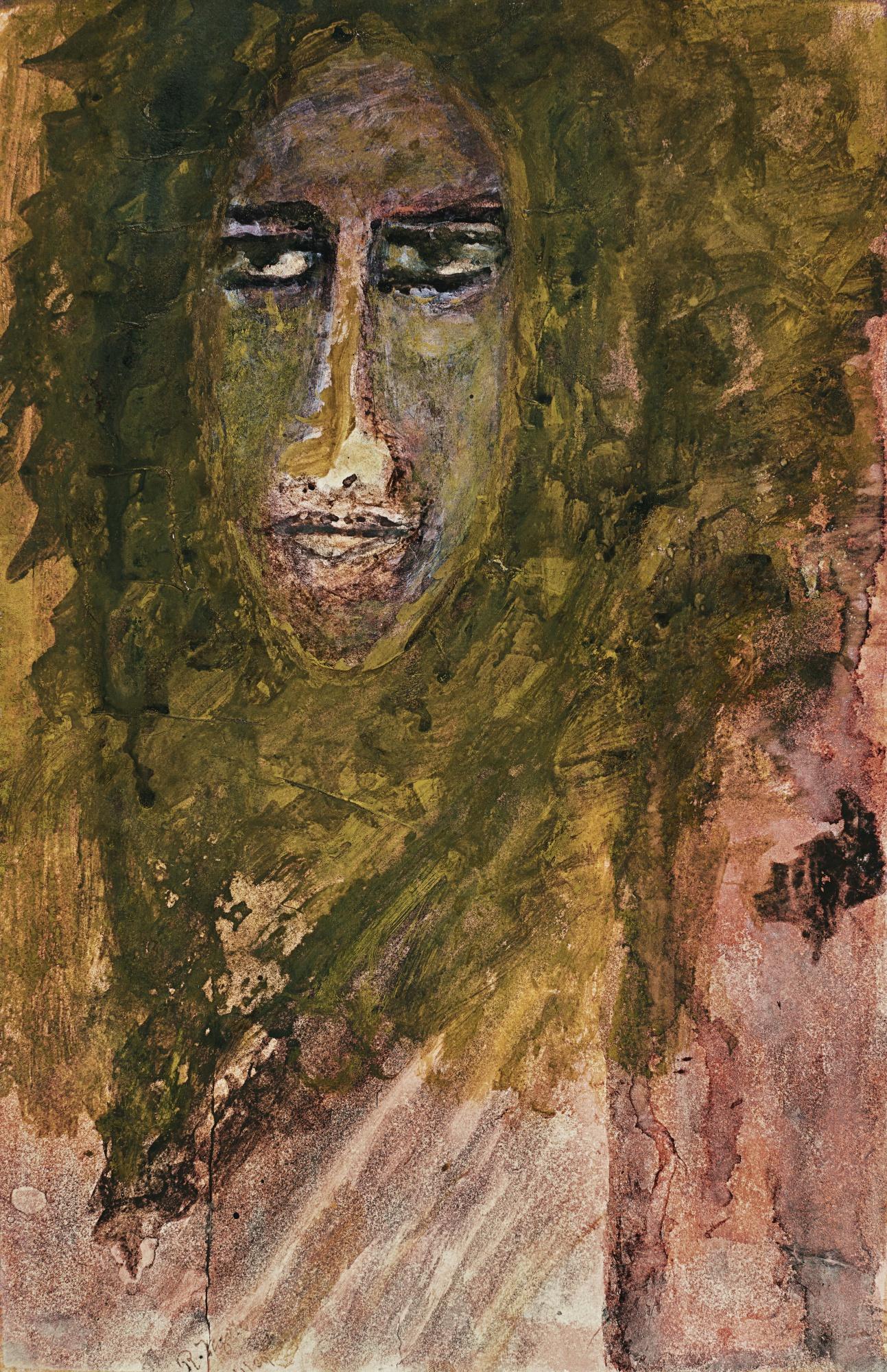 Rabindranath Tagore - Untitled (Head Of A Woman)