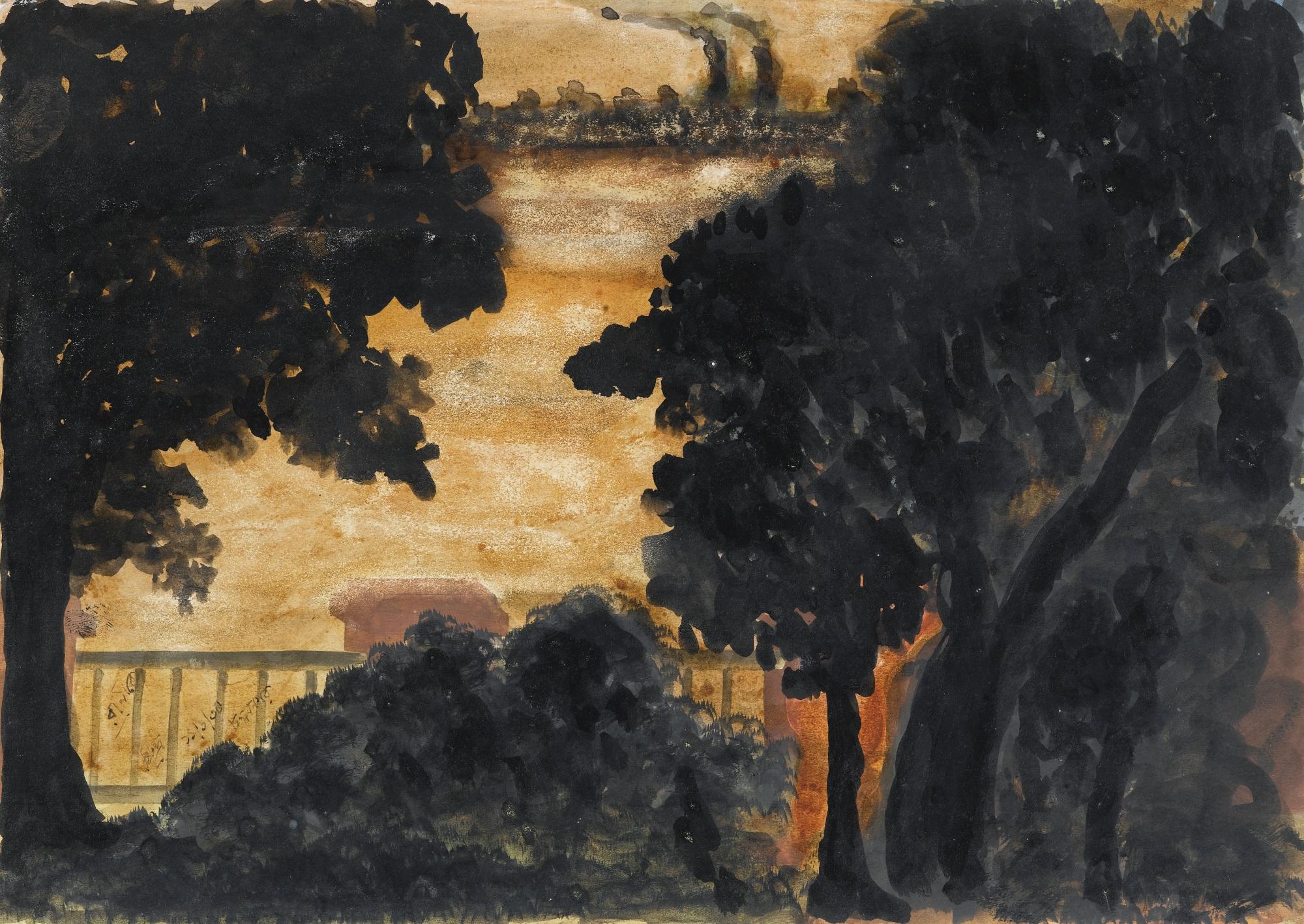 Rabindranath Tagore - Untitled (Landscape)