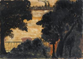 Rabindranath Tagore - Untitled (Landscape)